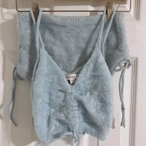 For Love & Lemons Fuzzy Lingerie Sleep Set